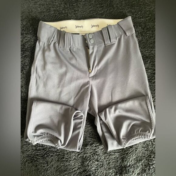 Intensity Team Fastpitch Belted Softball Pants Gray Adult Small Pockets - Picture 4 of 4